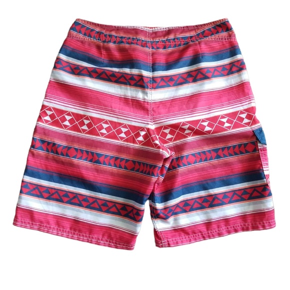 American Eagle Men's Swim Geometric Striped Board Shorts Sz. M - Picture 6 of 9
